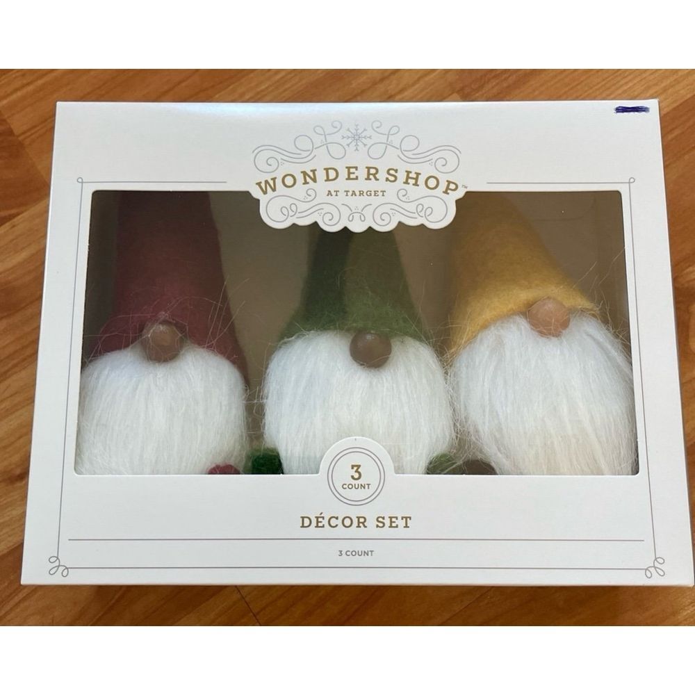 Wondershop 3 Pieces Felted Wool Gnomes‎